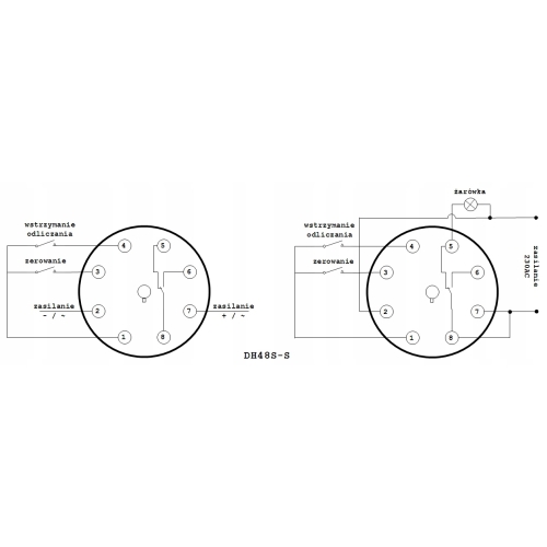 PROGRAMATOR STEROWNIK 2-CZASOWY DH48S-S 230VAC