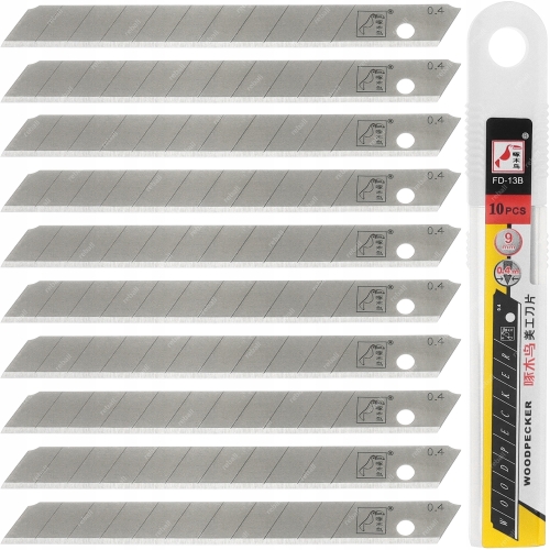 10x OSTRZE ŁAMANE NOŻYKA DO TAPET NÓŻ TAPECIAK OSTRZA WYMIENNE SK5 9mm