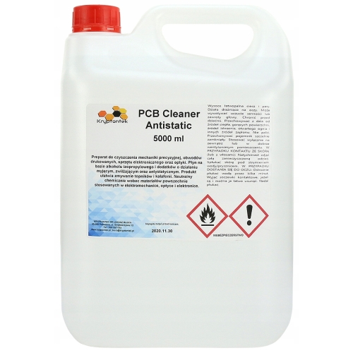 PCB CLEANER DO MYCIA CZYSZCZENIA PŁYTEK DRUKOWANYCH Z TOPNIKA KALAFONII 5L