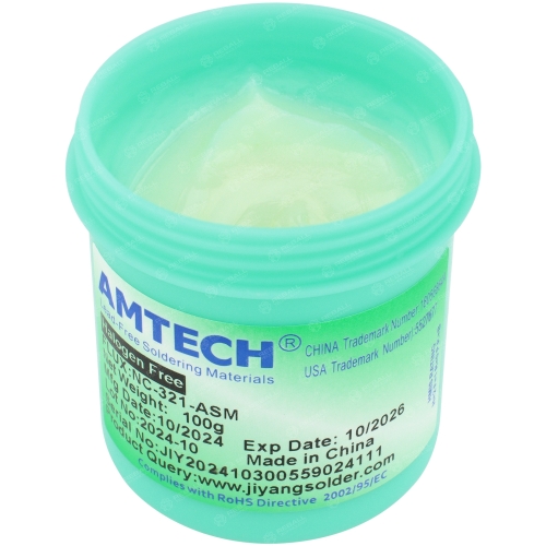 SPRAWDZONY TOPNIK PASTA LUTOWNICZA FLUX SMD BGA AMTECH NC-321-ASM 50g