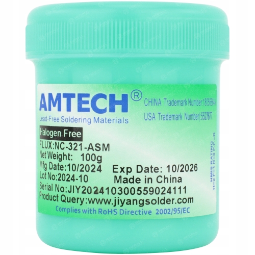 SPRAWDZONY TOPNIK PASTA LUTOWNICZA FLUX SMD BGA AMTECH NC-321-ASM 100g