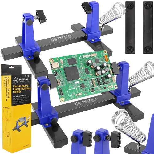 UCHWYT DO PŁYT PCB SERWISOWY TRZECIA RĘKA + PODSTAWKA LUTOWNICY ZD-11E -1