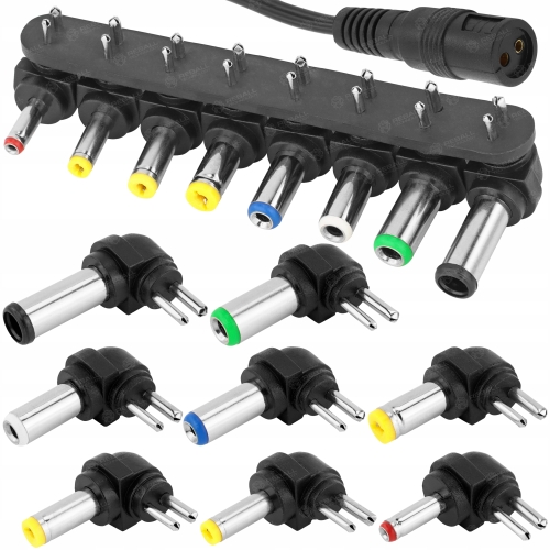 ZASILACZ UNIWERSALNY 96W 12 15 16 18 19 20 24V IMPULSOWY SIECIOWY KOŃCÓWKI