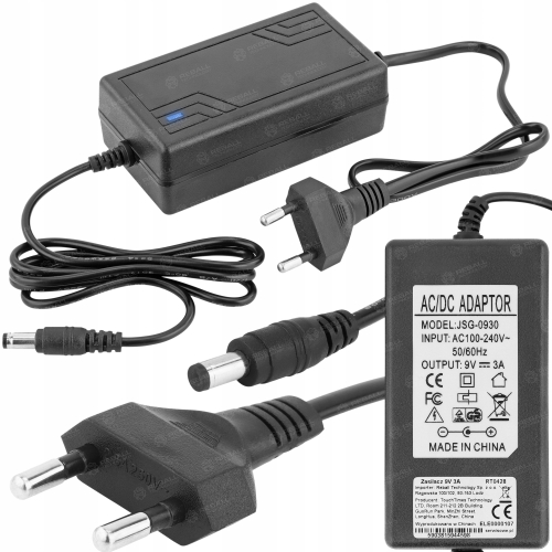 ZASILACZ 9V 3A 27W IMPULSOWY DC SIECIOWY UNIWERSALNY REBALL 2.1/5.5mm