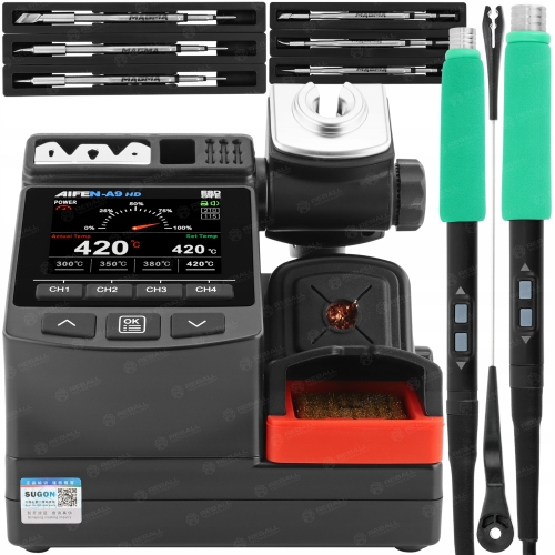 STACJA LUTOWNICZA AIFEN A9HD 2 KOLBY C245 C210 180W + 6 GROTÓW