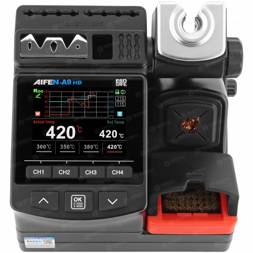 STACJA LUTOWNICZA AIFEN A9HD 2 KOLBY C245 C210 180W + 6 GROTÓW