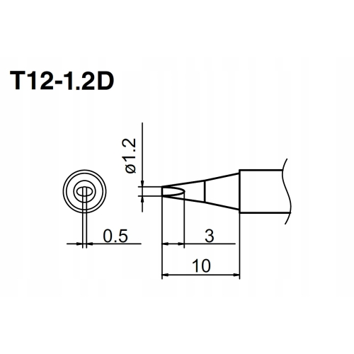 GROT DO LUTOWNIC BAKON AOYUE JBC SUGON AIXUN HAKKO YIHUA T12-1.2D D12