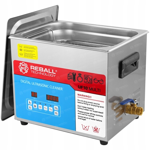 MYJKA ULTRADŹWIĘKOWA 10L WARSZTATOWA + AKCESORIA UF10 MULTI 640W SEMI DEGAS