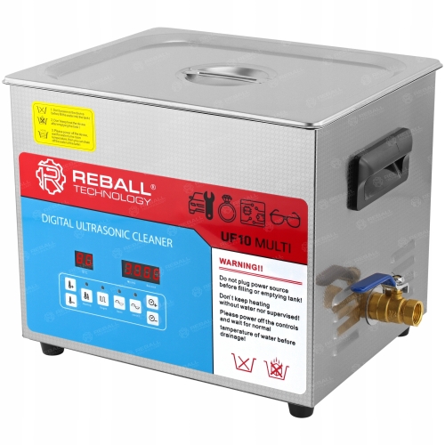 MYJKA ULTRADŹWIĘKOWA 10L WARSZTATOWA KOSMETYCZNA UF10 640W + 5L SONIC77