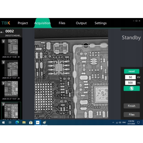 RENTGEN X-RAY TBK-2208 BEZKONTAKTOWA NIEDESTRUKCYJNA INSPEKCJA BGA PCB