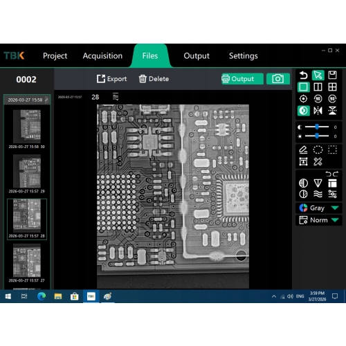 RENTGEN X-RAY TBK-2208 BEZKONTAKTOWA NIEDESTRUKCYJNA INSPEKCJA BGA PCB