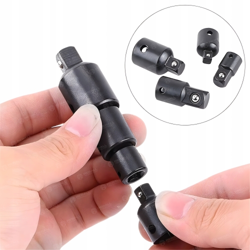 ZESTAW NASADEK UDAROWYCH ADAPTER REDUKTOR 4 SZT DO WKRĘTARKI 1/2 1/4 3/8