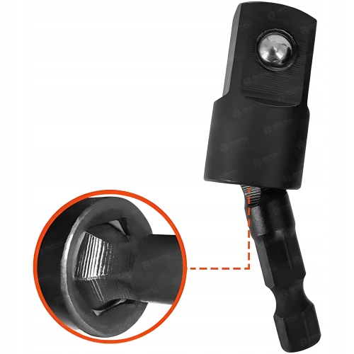 ZESTAW 3 ADAPTERÓW KĄTOWYCH NASADEK WKRĘTARKI WIERKARKI KWADRAT HEX 6.35mm