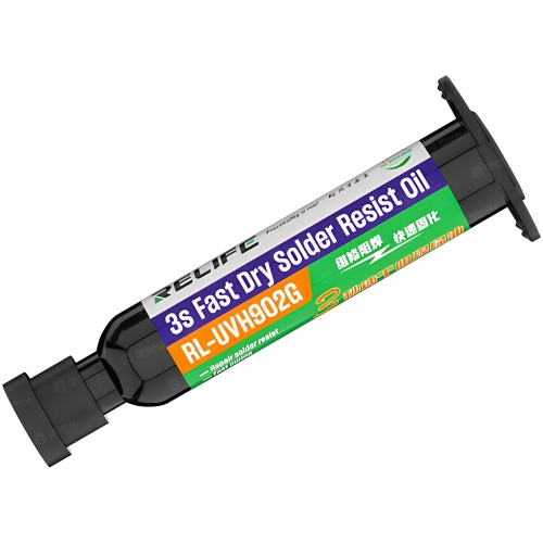 LAKIER UV RELIFE RL-UVH902 MASKA LUTOWNICZA UTWARDZANIE PCB ŚWIATŁEM ZIELON