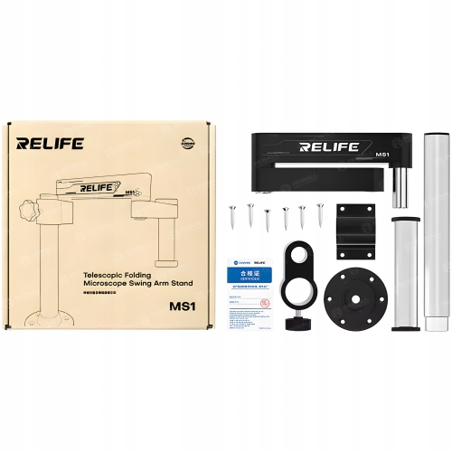 UNIWERSALNY STOJAN WIESZAK UCHWYT DO MIKROSKOPU STOŁU BLATU RELIFE MS1