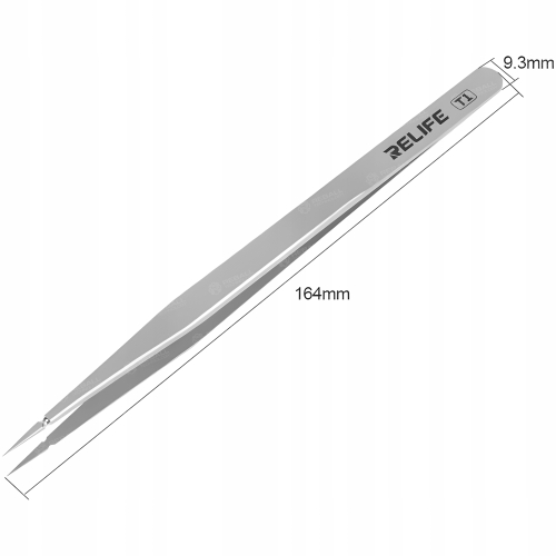 PRECYZYJNA METALOWA PINCETA PĘSETA PENSETA PROSTA DO BRWI RZĘS RELIFE T1