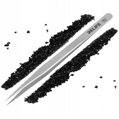 PRECYZYJNA METALOWA PINCETA PĘSETA PENSETA PROSTA DO BRWI RZĘS RELIFE T1