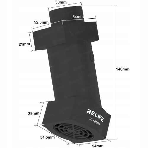 ODSYSACZ POCHŁANIACZ OPARÓW DYMU RELIFE RF-6600 DO MIKROSKOPÓW CZARNY