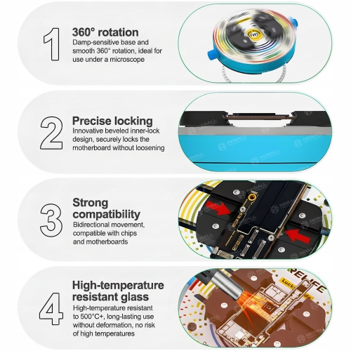 UCHWYT MONTAŻOWY DO PCB OBROTOWY UKŁADÓW BGA PCB NAND RELIFE RL-601Q PRO