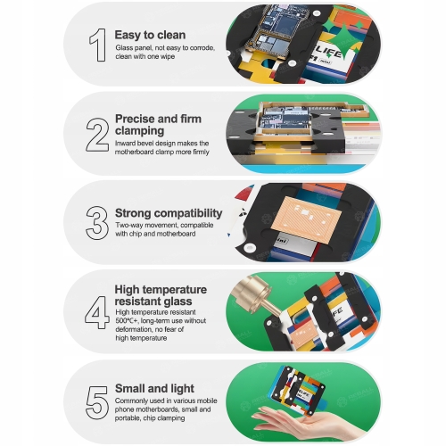 UCHWYT MONTAŻOWY DO PCB UKŁADÓW BGA PCB NAND DDR RELIFE TF1 MINI