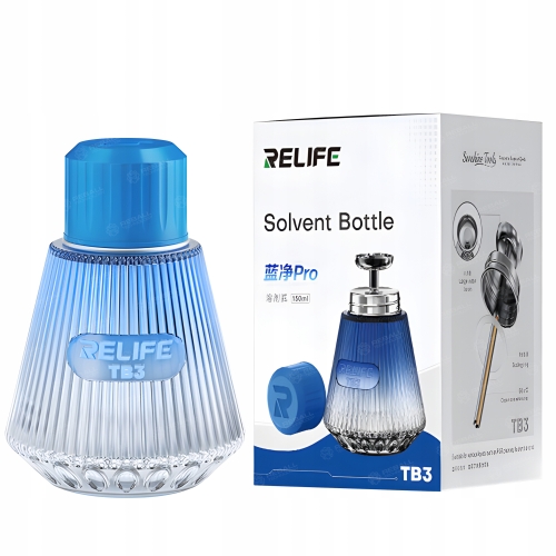 SZKLANA BUTELKA DOZOWNICZA Z POMPKĄ RELIFE TB3 NA PŁYNY CIECZE CHEMIĘ 150ml