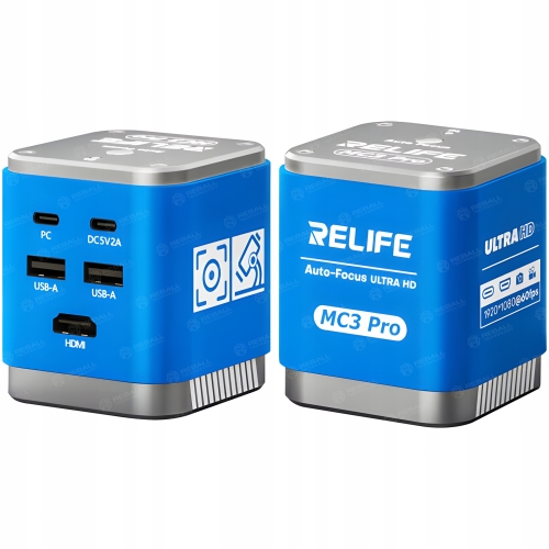 CYFROWA KAMERA DO MIKROSKOPU HDMI FHD 60FPS RELIFE MC3 PRO +PENDRIVE MYSZKA