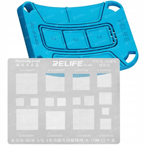 ANTYPOŚLIZGOWA MATA SILIKONOWA UCHYWT BGA RELIFE RL-004R + SITO BGAP RL-044