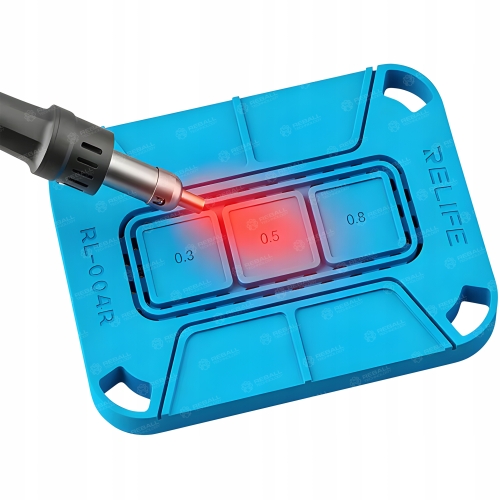 ANTYPOŚLIZGOWA MATA SILIKONOWA UCHYWT BGA RELIFE RL-004R + SITO BGAP RL-044