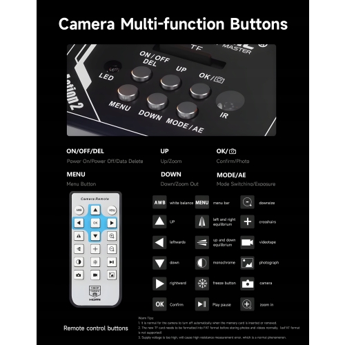 CYFROWA KAMERA DO MIKROSKOPU MECHANIC ACTION2 38MP FHD HDMI Z MULTIMETREM