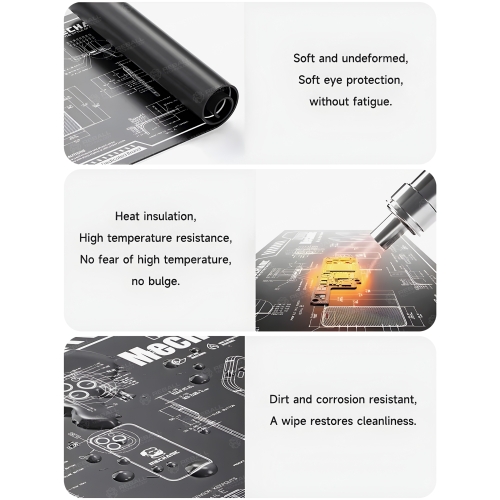 MATA SILIKONOWA MECHANIC REPAIR WORK V77 MAT HOT AIR 580x345mm SERWISOWA