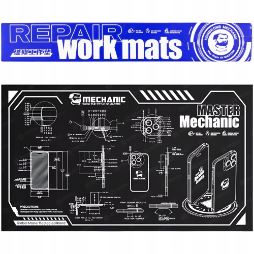 MATA SILIKONOWA MECHANIC REPAIR WORK V78 MAT HOT AIR 580x345mm SERWISOWA