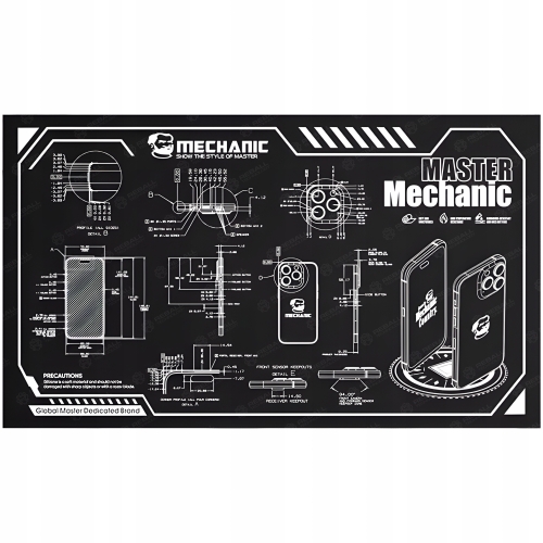 MATA SILIKONOWA MECHANIC REPAIR WORK V78 MAT HOT AIR 580x345mm SERWISOWA