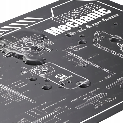 MATA SILIKONOWA MECHANIC REPAIR WORK V78 MAT HOT AIR 580x345mm SERWISOWA