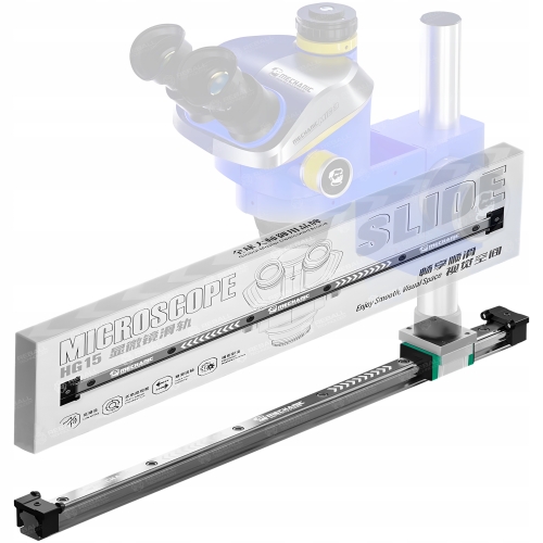 SZYNA PROWADNICA Z ŁOŻYSKAMI DO UCHWYTU STOJANA MIKROSKOPU MECHANIC HG15
