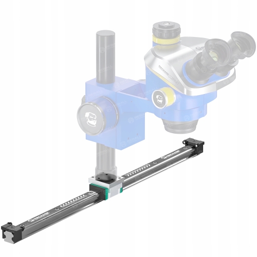 SZYNA PROWADNICA Z ŁOŻYSKAMI DO UCHWYTU STOJANA MIKROSKOPU MECHANIC HG15