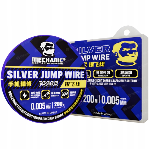 DRUT MIEDZIANY MECHANIC FS205 0,005mm 200m NAPRAWA ODTWARZANIE ŚCIEŻEK PCB