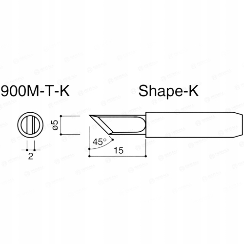 GROT LUTOWNICZY MECHANIC 900M-T-K DO LUTOWNIC STACJI LUTOWNICZYCH 900M 936