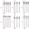 ZESTAW AKCESORIA DO MINI SZLIFIERKI KOŃCÓWKI DIAMENTOWE FREZY ETUI 20szt