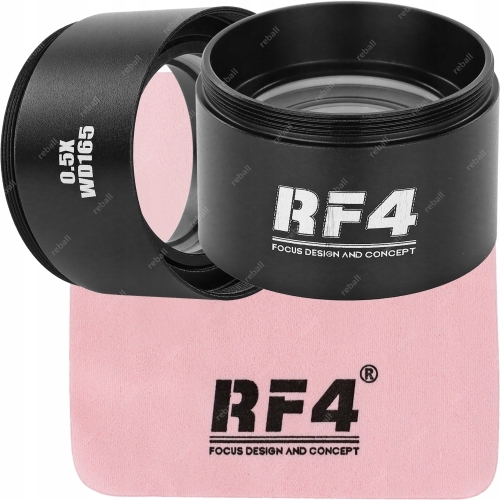 SOCZEWKA RF4 WD165 BARLOWA DO OBIEKTYWÓW MIKROSKOPÓW Z POWIĘKSZENIEM 0,5x