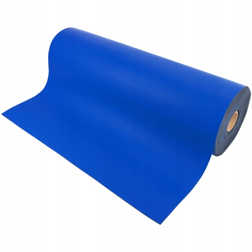 MATA ANTYSTATYCZNA ESD SERWISOWA CIĘTA Z ROLKI 120cm co 10cm NIEBIESKA GŁAD