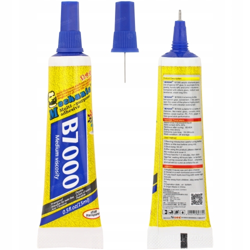 KLEJ MECHANIC B7000 TRANSPARENTNY MONTAŻOWY SYNTETYCZNY UNIWERSALNY 15ml