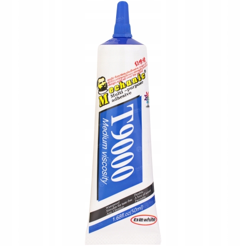 KLEJ MECHANIC T9000 BIAŁY UNIWERSALNY MONTAŻOWY SYNTETYCZNY USZCZELKA 50ml