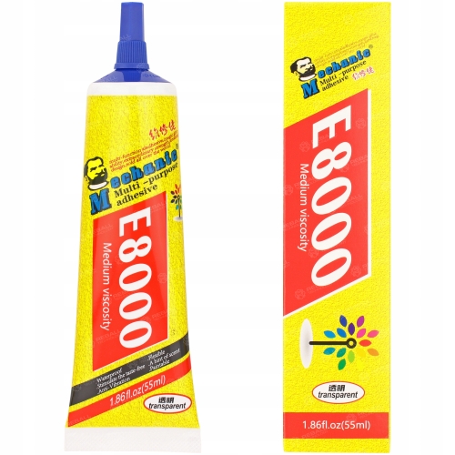 KLEJ MECHANIC E8000 TRANSPARENTNY MONTAŻOWY SYNTETYCZNY UNIWERSALNY 50ml