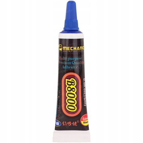 KLEJ MECHANIC B8000 PREMIUM CZARNY MONTAŻOWY SYNTETYCZNY CZARNY KOLOR 15ml
