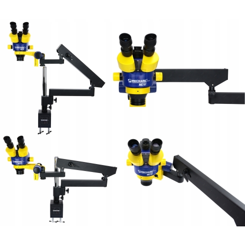 ZESTAW MIKROSKOP STEREOSKOPOWY TRIOKULAROWY MC75T-M1 90x PRZEGUB 9kg KAM 4K