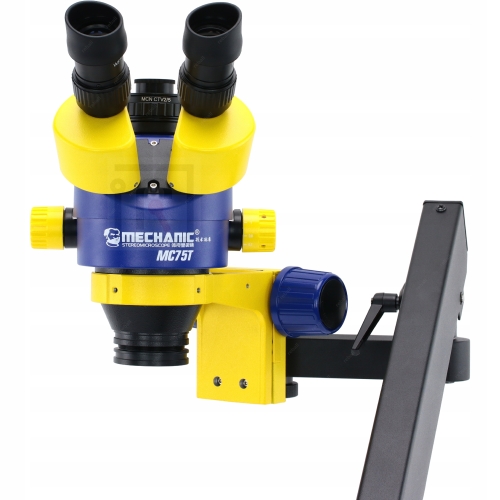 ZESTAW MIKROSKOP STEREOSKOPOWY TRIOKULAROWY MC75T-M1 90x PRZEGUB 9kg KAM 4K