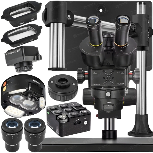 MIKROSKOP QIANLI 6558 GORILLA 58X KAM 4K 60FPS TERMOWIZJA LAMPA UV YCS ARM