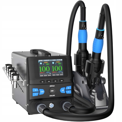 DWUKANAŁOWA STACJA LUTOWNICZA HOT AIR SPAWARKA PLSTIKU AIXUN H414D 2x14000W