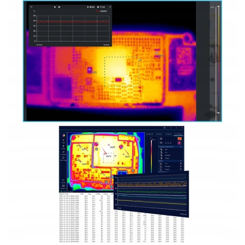 KAMERA TERMOWIZYJNA 3D DYTSPECTRUMOWL CA10 PCB BGA INSPEKCJA