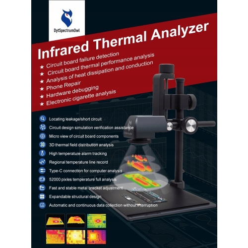 KAMERA TERMOWIZYJNA 3D DYTSPECTRUMOWL CA10 PCB BGA INSPEKCJA